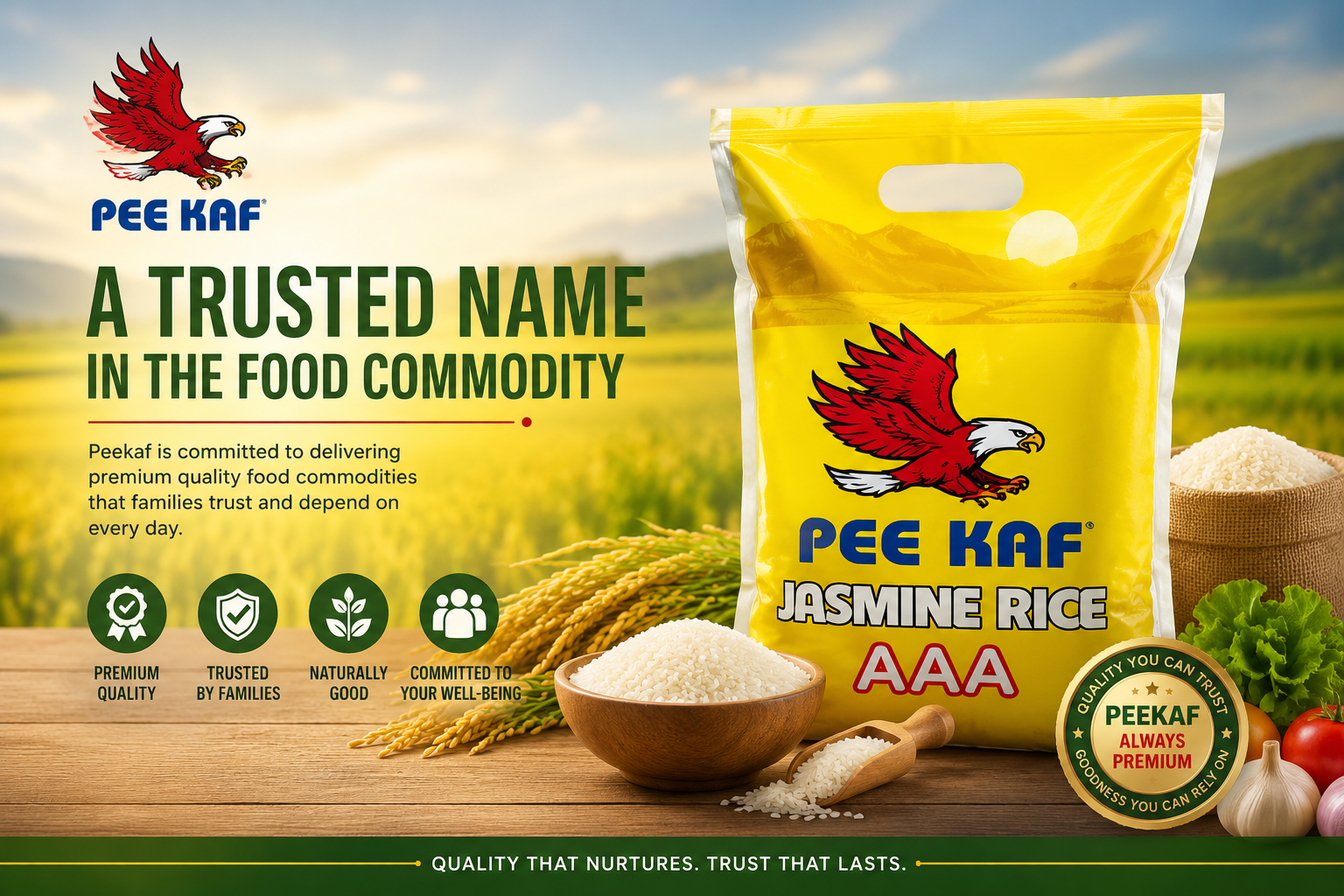 Premium rice and oil products